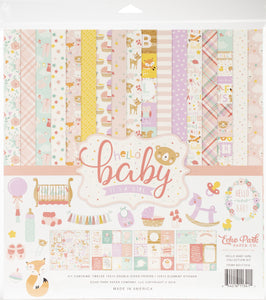 Echo Park Collection Kit 12"X12"-Hello Baby Girl