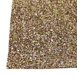 20*34cm Glitter Faux Synthetic Leather
