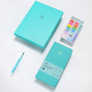 Pure Color Pocket Weekly Planner Notebook Set (88 Sheets, 19.1*9.8cm)
