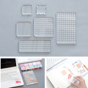 Acrylic Clear Stamp Blocks Essential Stamping Tools for Scrapbooking and Card Making