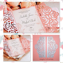 Load image into Gallery viewer, Wedding Invitation with Lace Borders Dies