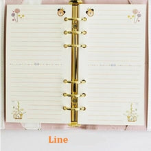 Load image into Gallery viewer, A5 A6 Loose Leaf Notebook Refill Spiral Binder Planner Inner Page Inside Paper Dairy Weekly Monthly Plan To do Line Dot grid