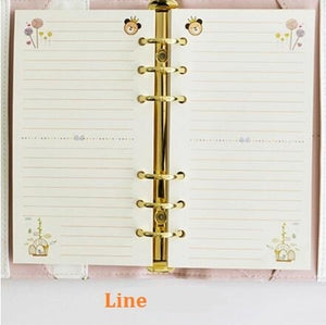 A5 A6 Loose Leaf Notebook Refill Spiral Binder Planner Inner Page Inside Paper Dairy Weekly Monthly Plan To do Line Dot grid