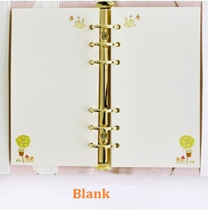 A5 A6 Loose Leaf Notebook Refill Spiral Binder Planner Inner Page Inside Paper Dairy Weekly Monthly Plan To do Line Dot grid